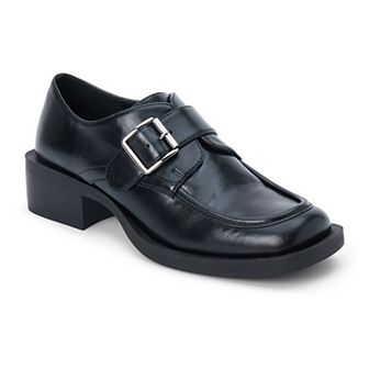 Coconuts by Matisse Hilary Women's Faux Leather Buckle Accent Heeled Loafers