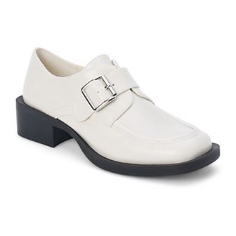 Coconuts by Matisse Hilary Women's Faux Leather Buckle Accent Heeled Loafers