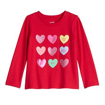 Toddler & Girls 6-12 Jumping Beans® Physical Adaptive Double Layer Long Sleeve Tee