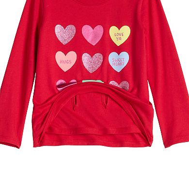 Toddler & Girls 6-12 Jumping Beans® Physical Adaptive Double Layer Long Sleeve Tee