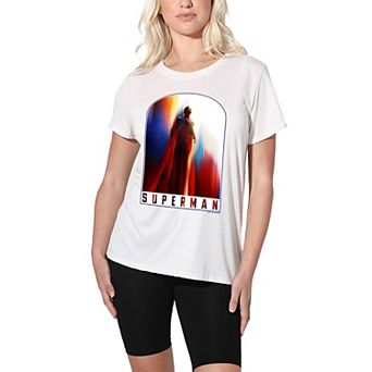 Women's DC Comics Superman Look Up Poster Graphic Tee