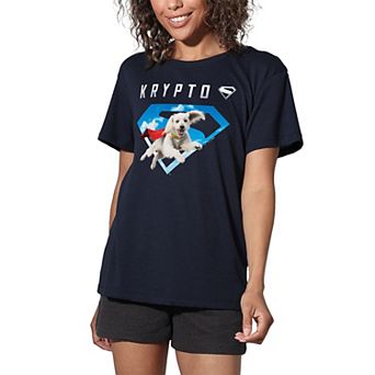Women's DC Comics Superman Krypto Sky Shield Graphic Tee