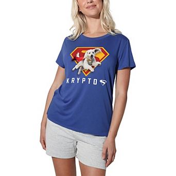 Women's DC Comics Superman Krypto Shield Graphic Tee