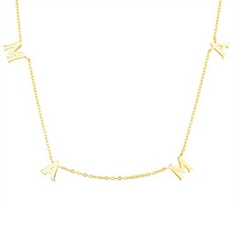 Paige Harper 14k Gold Plated MAMA Necklace