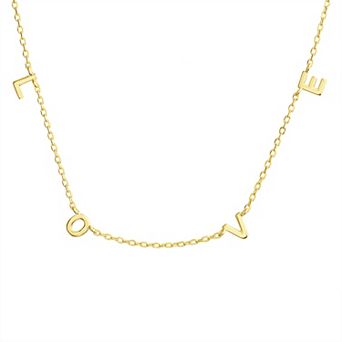 Paige Harper 14k Gold Plated LOVE Necklace