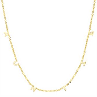 Paige Harper 14k Gold Plated AUNTIE Necklace