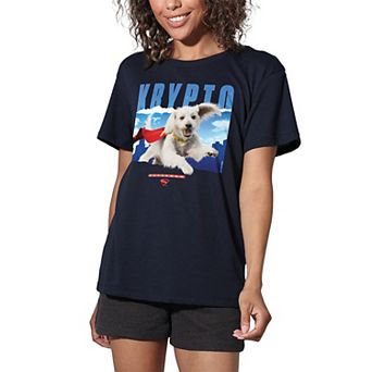 Women's DC Comics Superman Krypto in the Sky Loose Graphic Tee