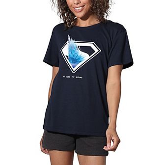 Women's DC Comics Superman Solitude Shield Graphic Tee