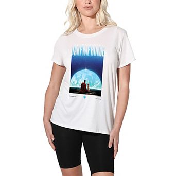Women's DC Comics Superman Krypto Earth Vertical Graphic Tee