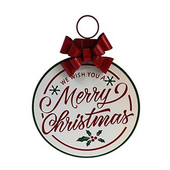 St. Nicholas Square® Merry Christmas Wall Decor with Bow