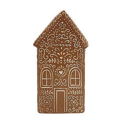 St. Nicholas Square Ceramic Gingerbread House Table Decor