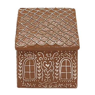 St. Nicholas Square Ceramic Gingerbread House Three Table Decor