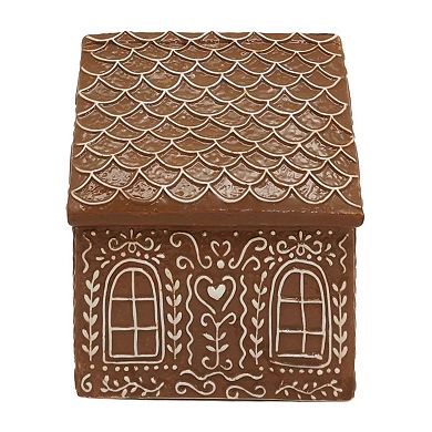 St. Nicholas Square Ceramic Gingerbread House Three Table Decor