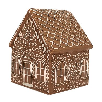 St. Nicholas Square Ceramic Gingerbread House Three Table Decor