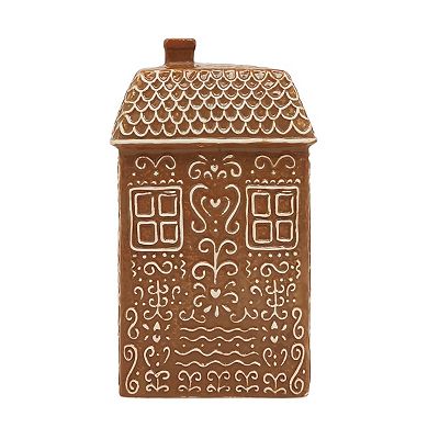 St. Nicholas Square Ceramic Gingerbread House Four Table Decor