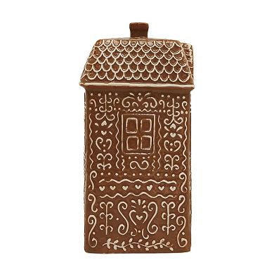 St. Nicholas Square Ceramic Gingerbread House Four Table Decor
