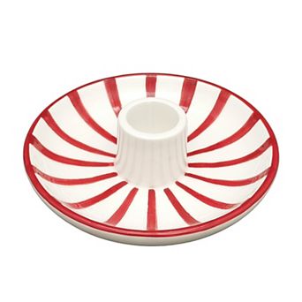 St. Nicholas Square® Striped Taper Christmas Candle Holder