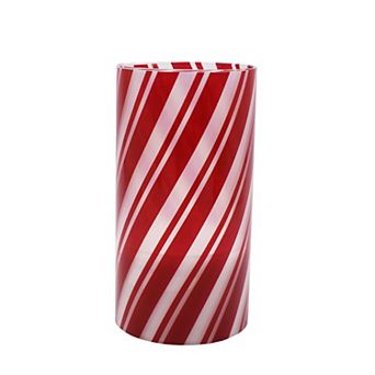 St. Nicholas Square® Candy Cane Hurricane Candle