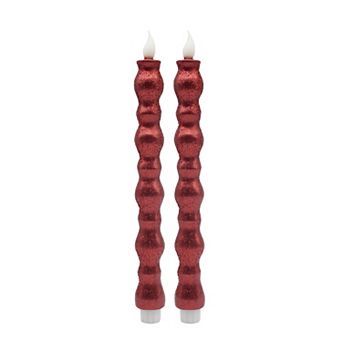 St. Nicholas Square® Shaped LED Taper Candles 2 pc Set