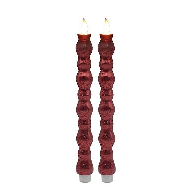 St. Nicholas Square® Shaped LED Taper Candles 2-pc. Set