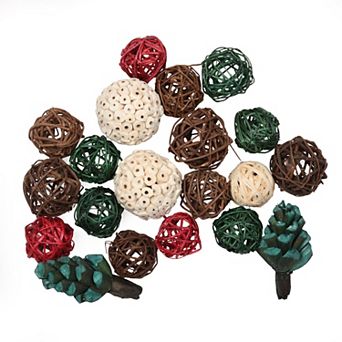St. Nicholas Square® Assorted Twig Orbs & Pinecone Filler