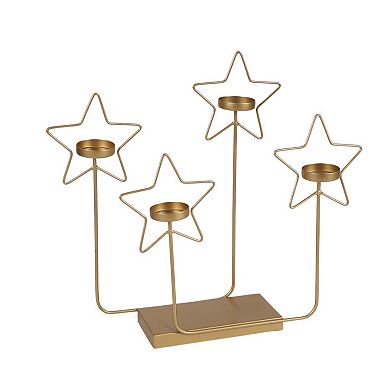 St. Nicholas Square® Metal Star Tealight Candelabra