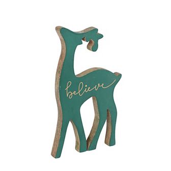 St. Nicholas Square® Wood Shaped Deer Table Decor