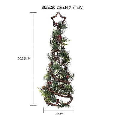 St. Nicholas Square® Med LED Pine Tree Table Decor