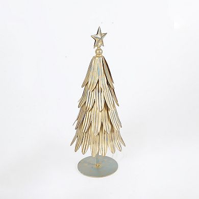 St. Nicholas Square® Brushed Metal Christmas Tree Table Decor