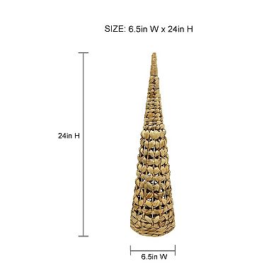 St. Nicholas Square® Large Water Hyacinth Cone Tree Table Decor