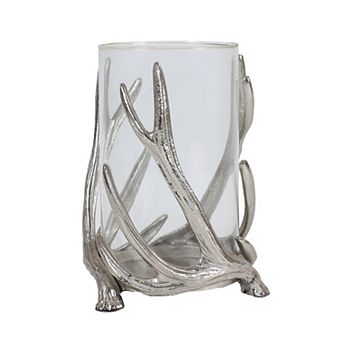 St. Nicholas Square® Metallic Antler Pillar Candle Holder