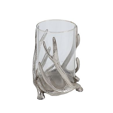 St. Nicholas Square® Metallic Antler Pillar Candle Holder