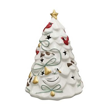 St. Nicholas Square® Ceramic LED Bird Christmas Tree Table Decor