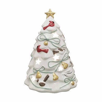 St. Nicholas Square® Ceramic LED Bird Christmas Tree Table Decor