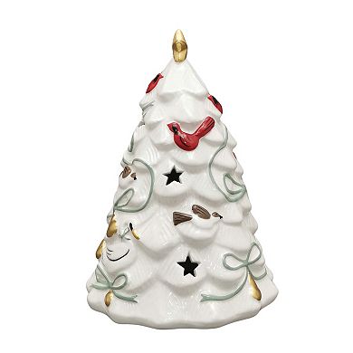 St. Nicholas Square® Ceramic LED Bird Christmas Tree Table Decor