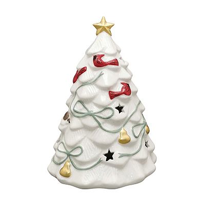 St. Nicholas Square® Ceramic LED Bird Christmas Tree Table Decor