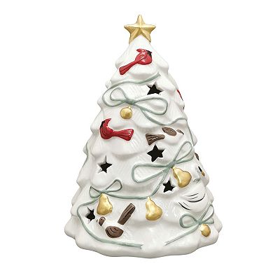 St. Nicholas Square® Ceramic LED Bird Christmas Tree Table Decor