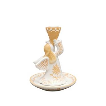 St. Nicholas Square® Ceramic Angel Taper Candle Holder
