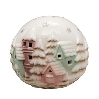 St. Nicholas Square® Ceramic Village LED Orb Table Decor