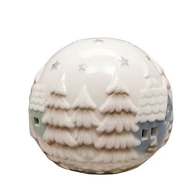 St. Nicholas Square® Ceramic Village LED Orb Table Decor