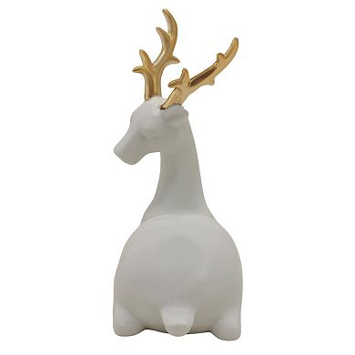 St. Nicholas Square® Ceramic Antler Deer Table Decor