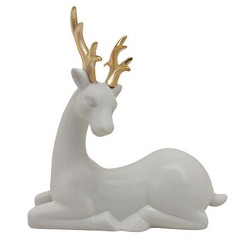 St. Nicholas Square® Ceramic Antler Deer Table Decor