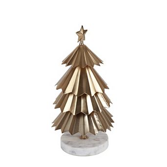 St. Nicholas Square® Gold Metal & Stone Tree Table Decor