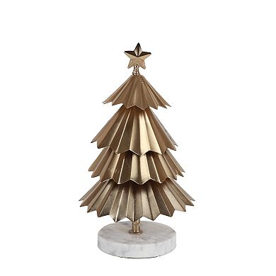 St. Nicholas Square® Gold Metal & Stone Tree Table Decor