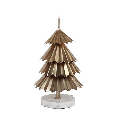 St. Nicholas Square® Gold Metal & Stone Tree Table Decor