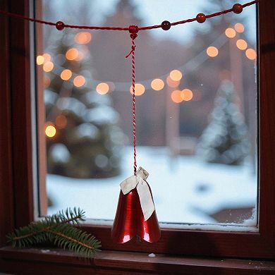 St. Nicholas Square® Metal Bell Christmas Ornament with Bow