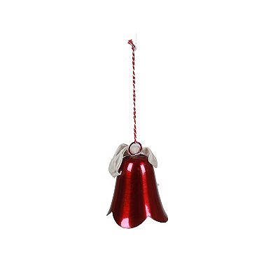 St. Nicholas Square® Metal Bell Christmas Ornament with Bow