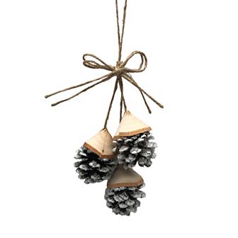St. Nicholas Square® Wooden Pinecone Trio Christmas Ornament