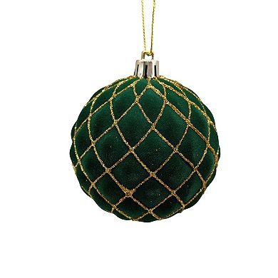 St. Nicholas Square® Quilted Orb Christmas Ornament