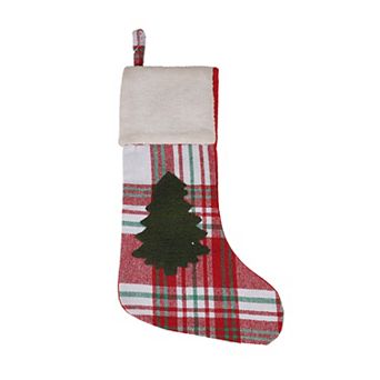 St. Nicholas Square® Plaid Christmas Tree Stocking